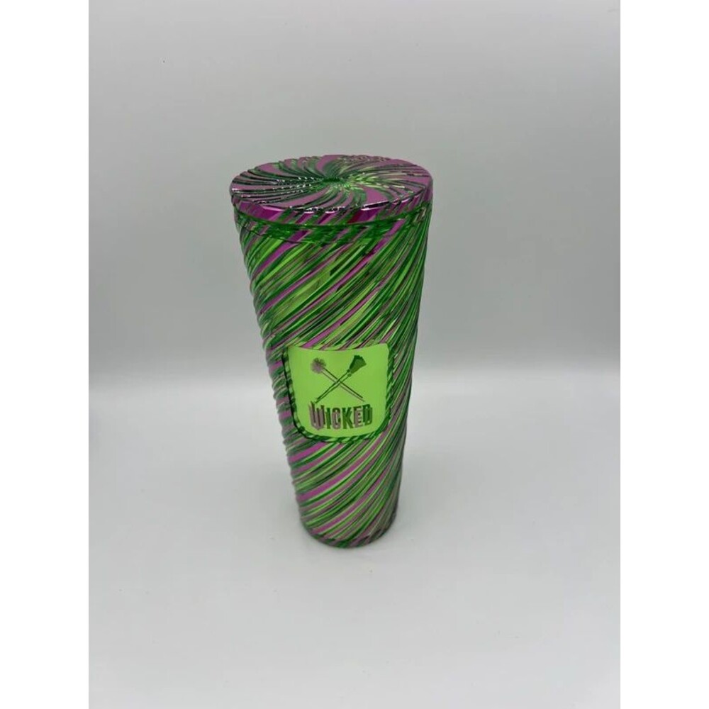 Starbucks x Wicked Movie Elphaba Glinda Green Pink Swirl 24oz Venti Tumbler - No